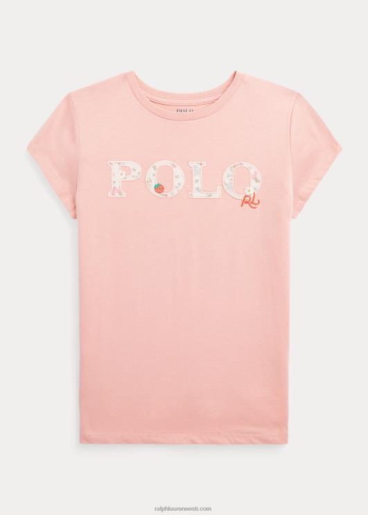 Ralph Lauren lapsed lillelise logoga puuvillane trikoosärk PR0V7068 adirondack roos