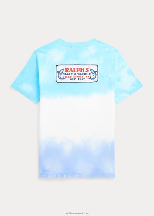 Ralph Lauren lapsed lipsuga puuvillane trikoo graafiline tee PR0V6099 saare vesi lipsuvärv