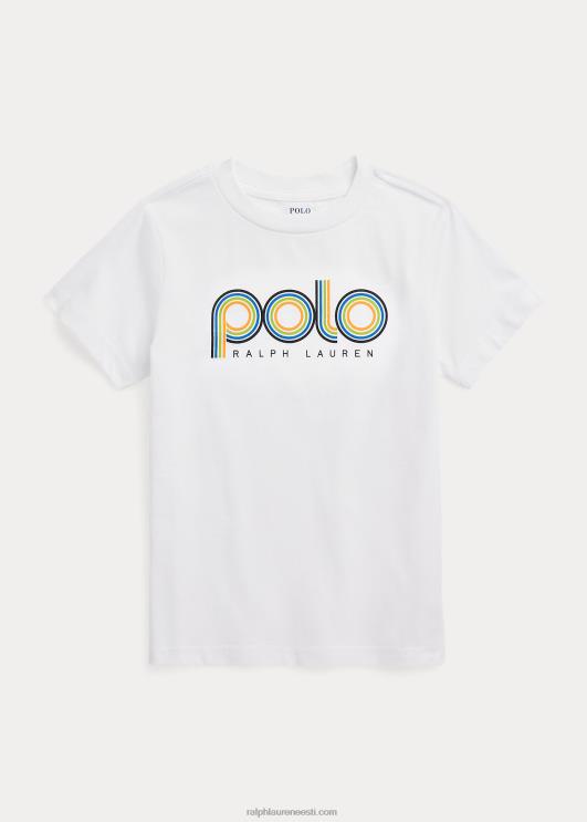 Ralph Lauren lapsed logoga puuvillane trikoosärk PR0V5752 valge