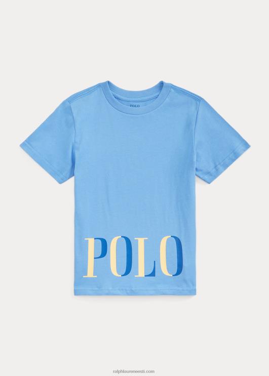 Ralph Lauren lapsed logoga puuvillane trikoosärk PR0V5766 sadamasaar sinine