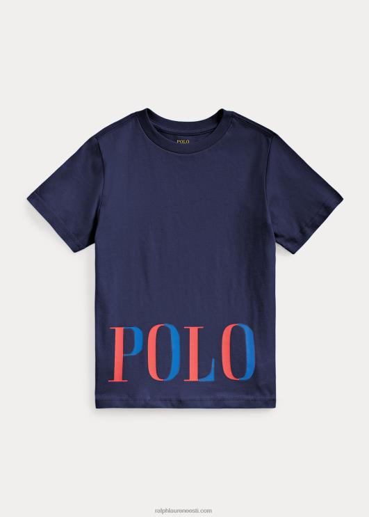 Ralph Lauren lapsed logoga puuvillane trikoosärk PR0V5767 Newporti merevägi