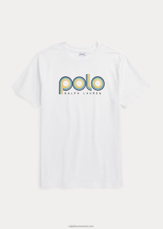 Ralph Lauren lapsed logoga puuvillane trikoosärk PR0V6103 valge