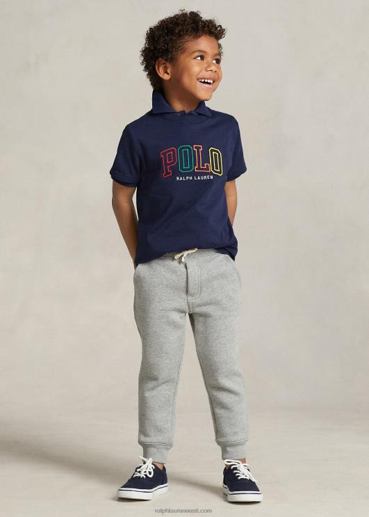 Ralph Lauren lapsed logoga puuvillane trikoosärk PR0V6432 kruiisilaevastik