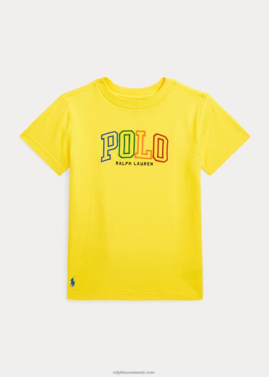Ralph Lauren lapsed logoga puuvillane trikoosärk PR0V6433 sidrunipuru