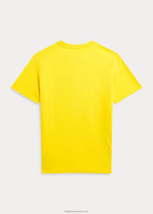 Ralph Lauren lapsed logoga puuvillane trikoosärk PR0V6561 sidrunipuru