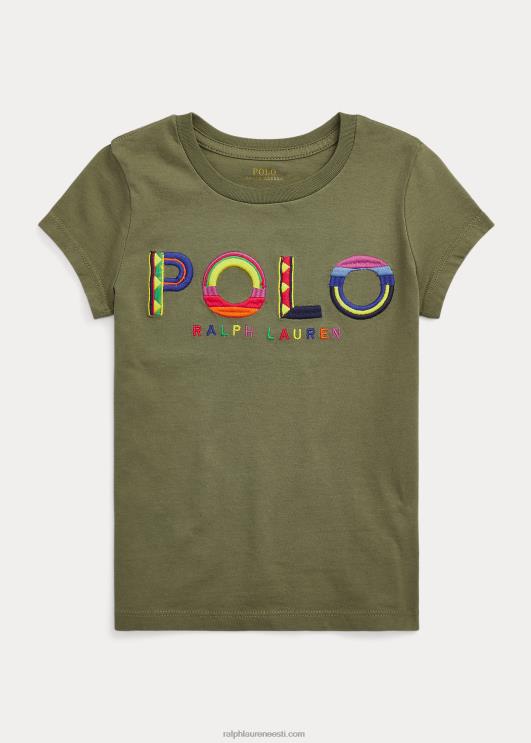 Ralph Lauren lapsed logoga puuvillane trikoosärk PR0V6854 tume salvei