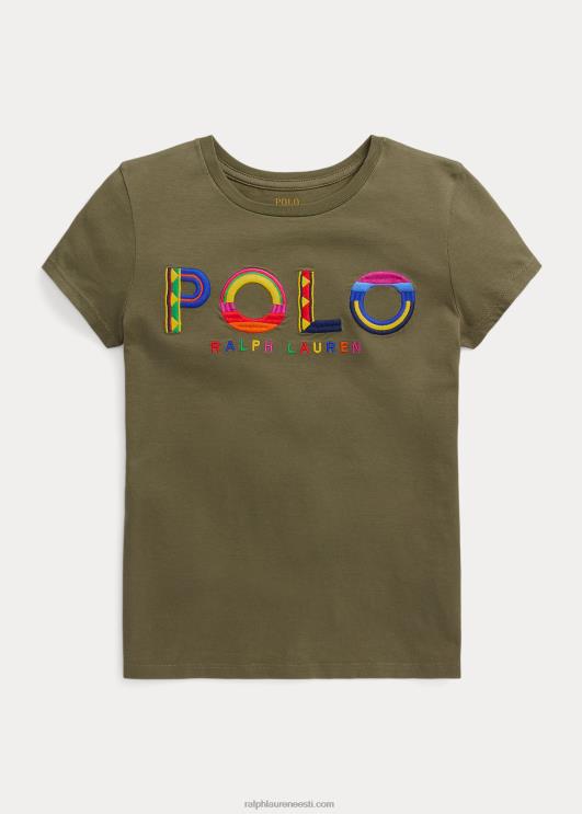 Ralph Lauren lapsed logoga puuvillane trikoosärk PR0V7093 tume salvei