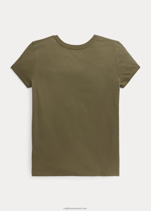 Ralph Lauren lapsed logoga puuvillane trikoosärk PR0V7093 tume salvei