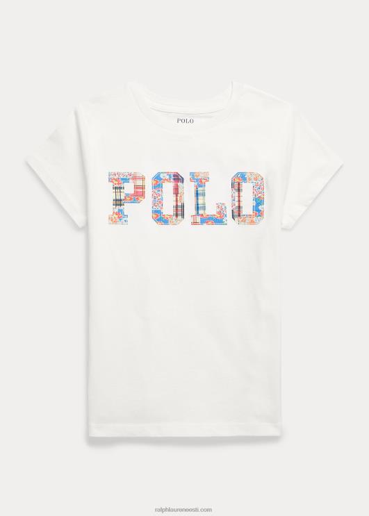 Ralph Lauren lapsed logoga puuvillane trikoosärk PR0V7094 tekipesu valge