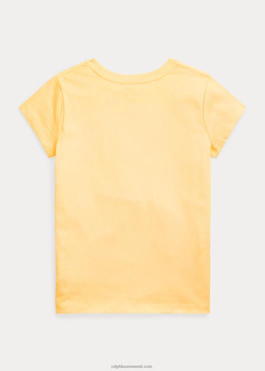 Ralph Lauren lapsed logoga puuvillane trikoosärk PR0V7095 maisi kollane