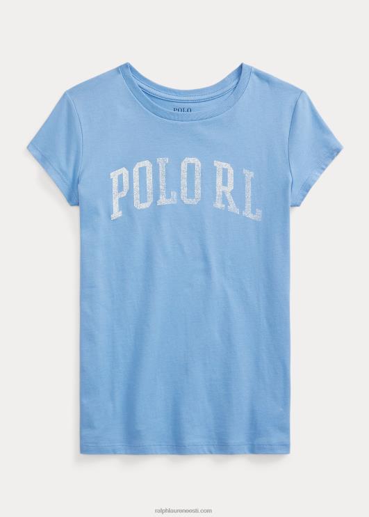 Ralph Lauren lapsed logoga puuvillane trikoosärk PR0V7528 sadamasaar sinine