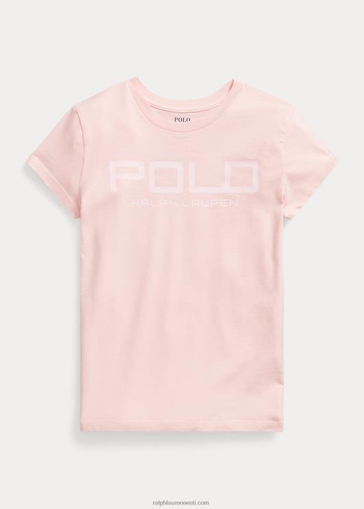 Ralph Lauren lapsed logoga puuvillane trikoosärk PR0V7571 roosa liiv