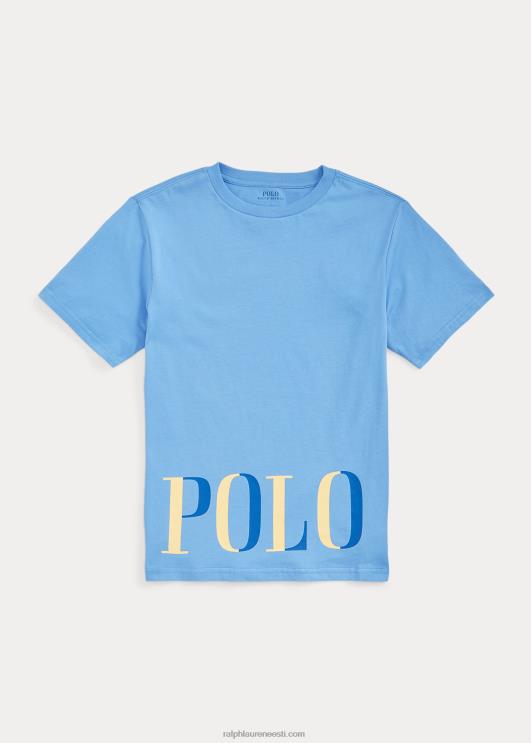 Ralph Lauren lapsed logoga puuvillane trikoosärk PR0V9835 sadamasaar sinine