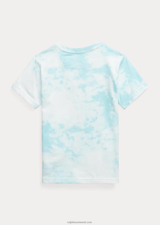 Ralph Lauren lapsed polo karu lipsuvärvi-prindiga puuvillane tee PR0V5747 saare vesi