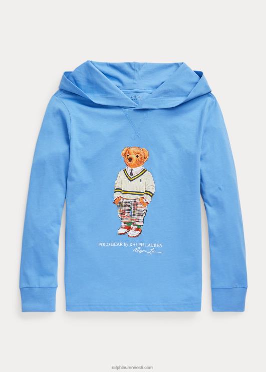 Ralph Lauren lapsed polo karu puuvillane trikoo kapuutsiga tee PR0V6596 sadamasaar sinine
