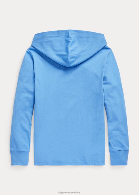 Ralph Lauren lapsed polo karu puuvillane trikoo kapuutsiga tee PR0V6596 sadamasaar sinine