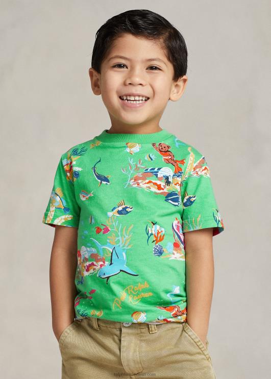 Ralph Lauren lapsed polo karu puuvillane trikoo särk PR0V5654 bearwaii klassikaline kelly