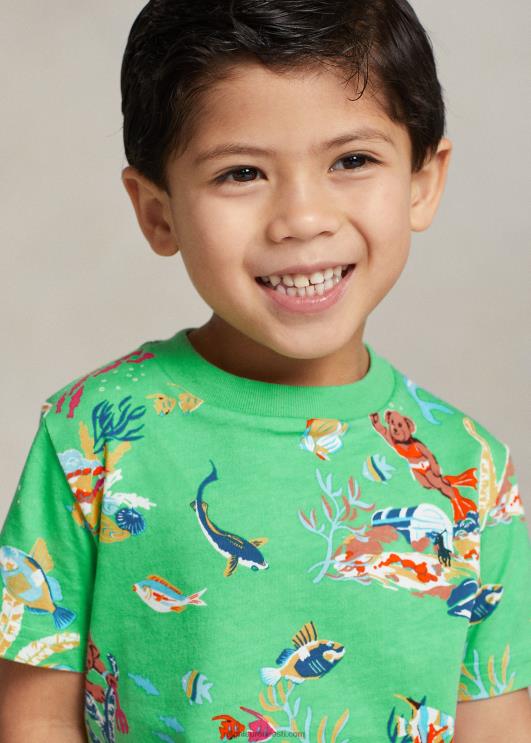 Ralph Lauren lapsed polo karu puuvillane trikoo särk PR0V5654 bearwaii klassikaline kelly