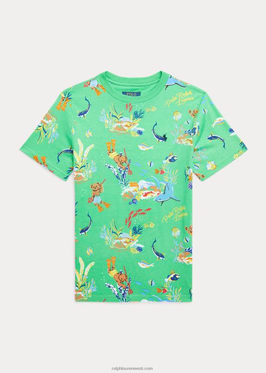 Ralph Lauren lapsed polo karu puuvillane trikoo särk PR0V9855 bearwaii klassikaline kelly