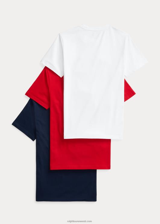 Ralph Lauren lapsed puuvillane jersey crewneck tee 3-pakk PR0V6071 põhiasjad 1