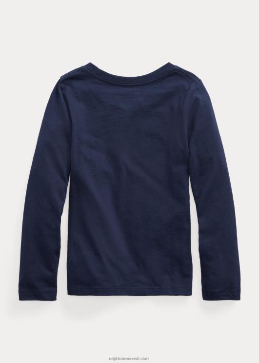 Ralph Lauren lapsed puuvillane trikoo särk PR0V6901 rafineeritud merevägi