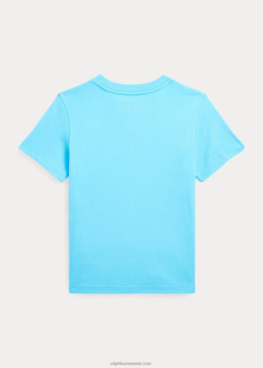 Ralph Lauren lapsed puuvillast jersey crewneck t-särk PR0V5898 türkiissinine nova
