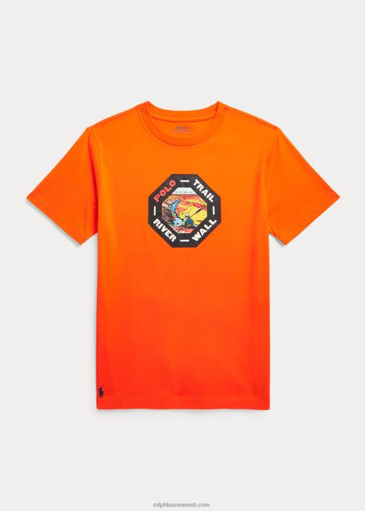 Ralph Lauren lapsed puuvillast trikoo graafiline tee PR0V6133