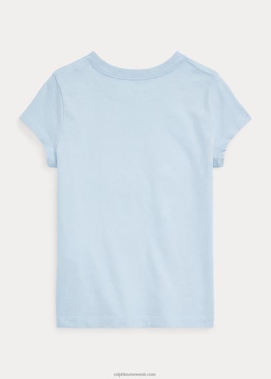 Ralph Lauren lapsed puuvillast trikoo graafiline tee PR0V6832 kinnisvara sinine