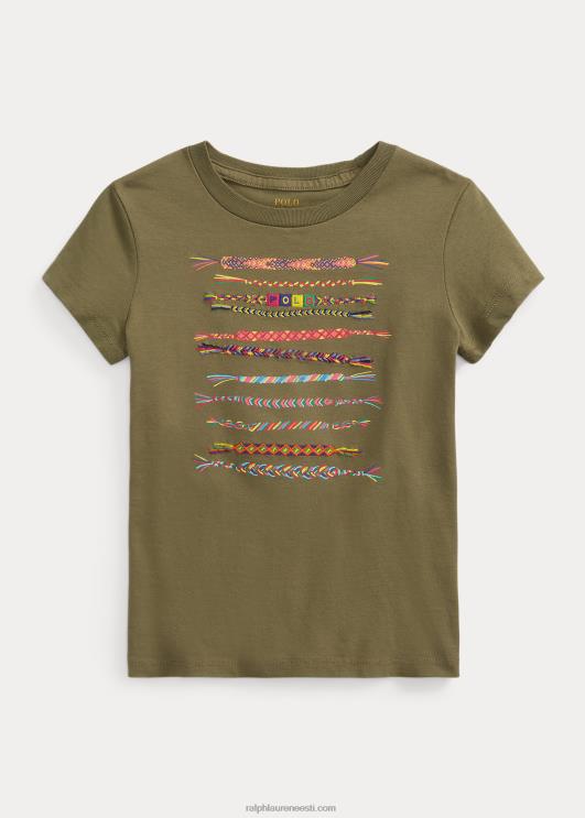 Ralph Lauren lapsed puuvillast trikoo graafiline tee PR0V9945 tume salvei