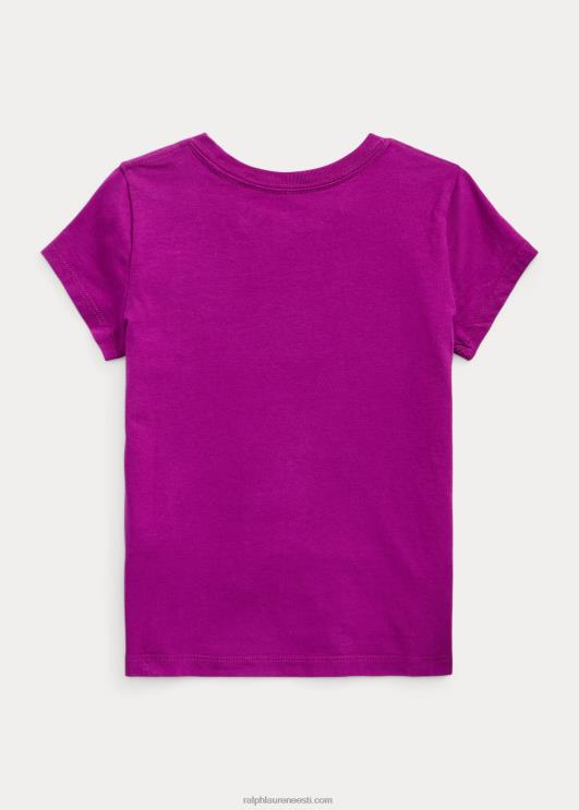 Ralph Lauren lapsed puuvillast trikoo graafiline tee PR0V9946 lilla koit