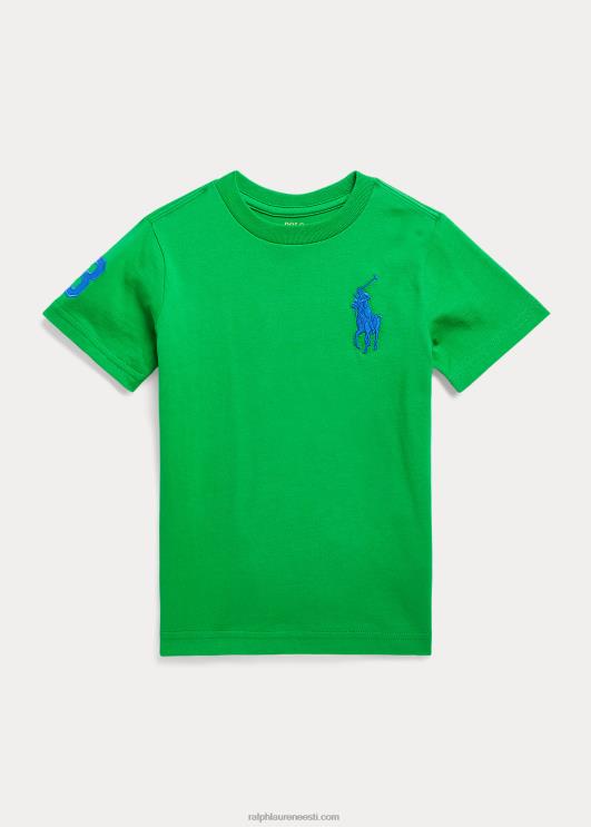 Ralph Lauren lapsed suur poni puuvillane trikoo särk PR0V6448 vars/safiir täht