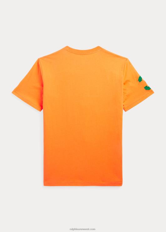 Ralph Lauren lapsed suur poni puuvillane trikoo särk PR0V6586 optiline oranž/vars