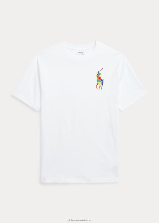 Ralph Lauren lapsed suur poni puuvillane trikoo särk PR0V9815 valge
