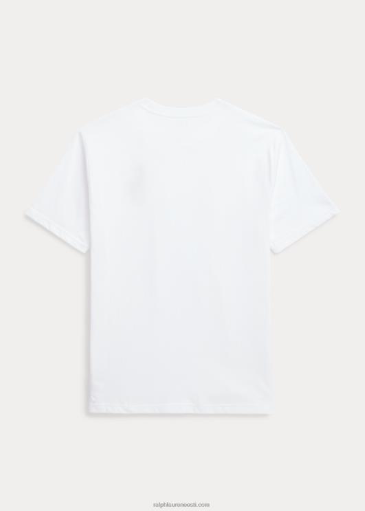 Ralph Lauren lapsed suur poni puuvillane trikoo särk PR0V9815 valge