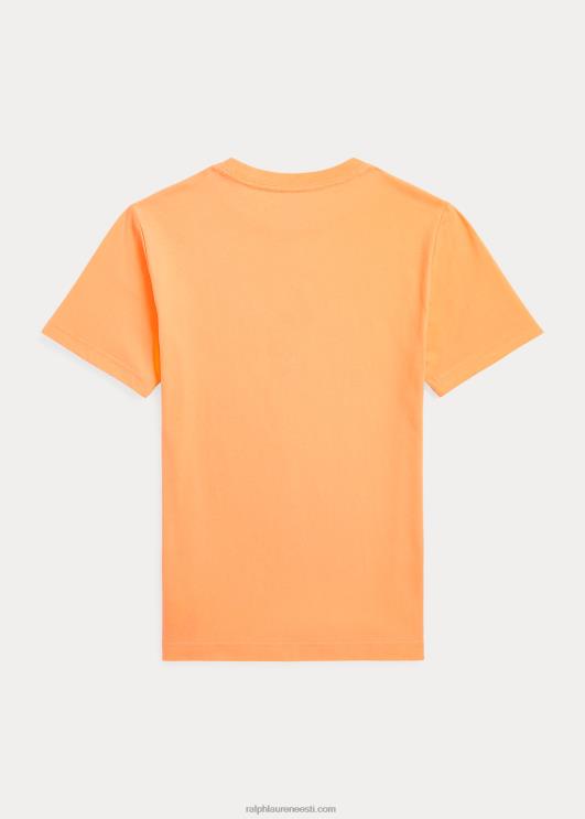 Ralph Lauren lapsed suure poni logoga puuvillane trikoosärk PR0V5650 õiglane oranž