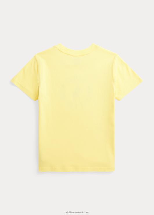 Ralph Lauren lapsed suure poni logoga puuvillane trikoosärk PR0V5741 bristoli kollane