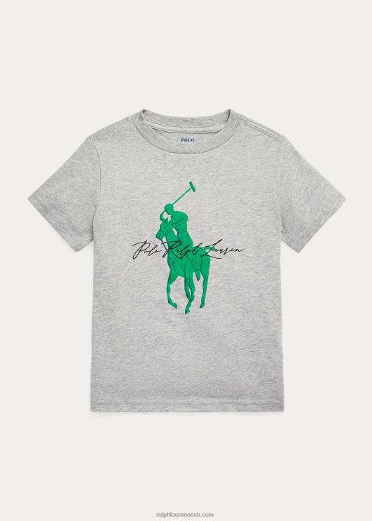 Ralph Lauren lapsed suure poni logoga puuvillane trikoosärk PR0V6458 ja üle kanarbiku