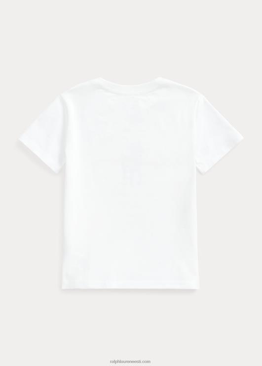 Ralph Lauren lapsed suure poni logoga puuvillane trikoosärk PR0V6494 valge