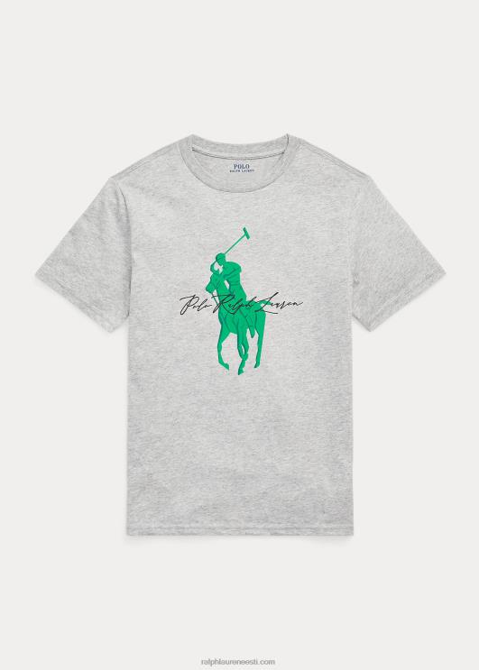 Ralph Lauren lapsed suure poni logoga puuvillane trikoosärk PR0V6601 ja üle kanarbiku