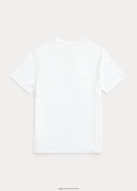 Ralph Lauren lapsed suure poni logoga puuvillane trikoosärk PR0V6631 valge