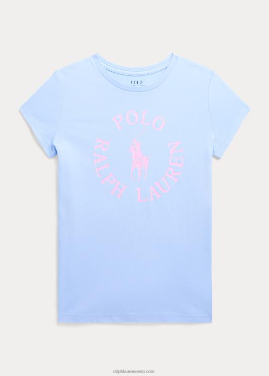 Ralph Lauren lapsed suure poni logoga puuvillane trikoosärk PR0V6717 beebisinine