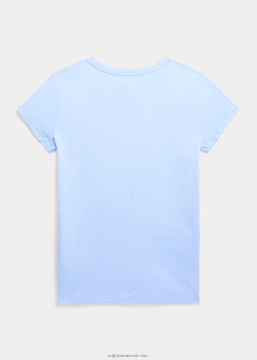 Ralph Lauren lapsed suure poni logoga puuvillane trikoosärk PR0V6717 beebisinine