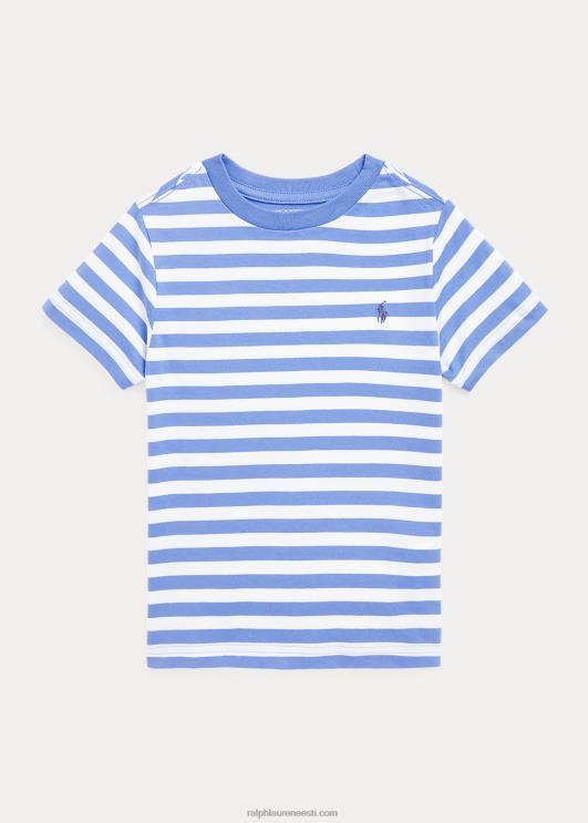 Ralph Lauren lapsed triibuline puuvillane trikoosärk PR0V6456 sadamasaar sinine/valge