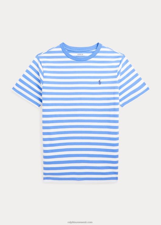 Ralph Lauren lapsed triibuline puuvillane trikoosärk PR0V6606 sadamasaar sinine/valge