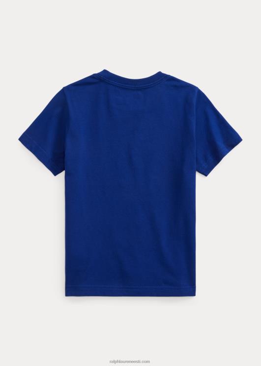 Ralph Lauren lapsed värvi muutev puuvillane trikoosärk PR0V9784 kuninglik pärand