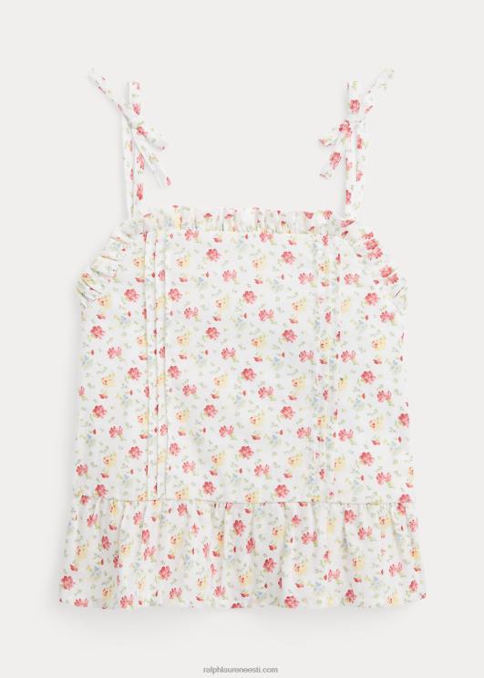 Ralph Lauren lapsed lilleline linane-puuvillane peplum top PR0V6850 lucinda ditsy