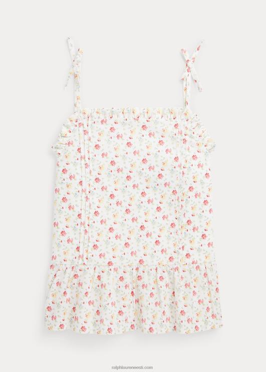 Ralph Lauren lapsed lilleline linane-puuvillane peplum top PR0V7085 lucinda ditsy