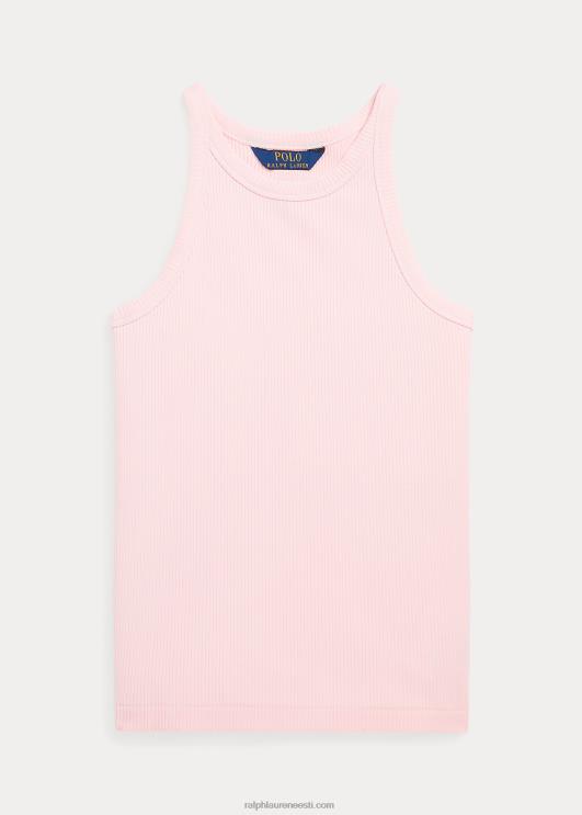 Ralph Lauren lapsed soonikuga puuvillasegu topp PR0V7499 akaatsia roosa