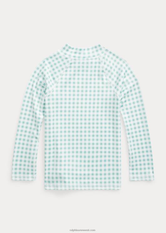 Ralph Lauren lapsed hõlmiklööve valvur PR0V5663 pleekinud piparmündi gingham