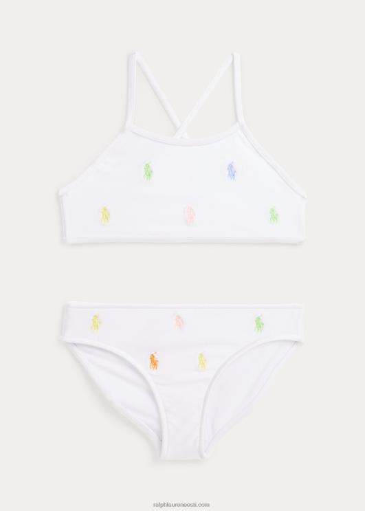 Ralph Lauren lapsed kaheosaline polo poni ujumistrikoo PR0V6867 valge